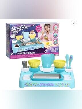 Kids Ice Cream Maker Playset - Blue & Yellow